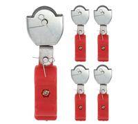 SOESFOUFU 4 poleas de cable de acero de alta resistencia - Bloques elevadores para carros de elevación con rueda de acero - Polea fija de doble roldana para elevación, almacenamiento en garajes y