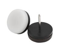 SOESFOUFU 40 Piezas de Protectores Antideslizantes para Patas de Muebles de Plástico Negro Clavos para Proteger Suelo de Madera y Reducir Ruido en Mesas y Sillas