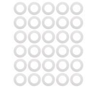 SOESFOUFU 50 Anillos Redondos para Calentadores de Cera Refuerzo Dentado, Almohadillas Protectoras para Máquina de Depilación, Paquete de 50 Piezas para Uso en Salones y Hogar, Accesorios