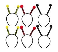 SOESFOUFU 6 diademas de insectos: diademas con antenas de hormigas - de mariposas y abejas de dibujos animados para, Pascua, Halloween, disfraces de insectos y fiestas