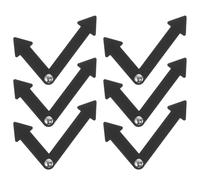 SOESFOUFU 6 manecillas de reloj para el aula - Agujas de reloj de plástico para enseñar a leer la hora, accesorios de relojería para estudiantes y manualidades.