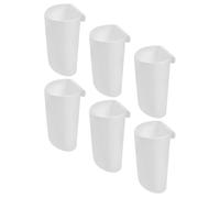 SOESFOUFU 6 Recipientes Colgantes de Plástico para Carrito Ruedas, Organizador Portátil para Lápices, Tijeras y Utensilios de Belleza
