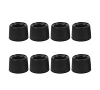 SOESFOUFU 8 piezas de accesorios para caballetes de arte, tapas de goma antideslizantes para caballetes de metal plegables, almohadillas protectoras de suelo, puntas redondas negras para accesorios de