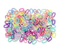 SOESFOUFU 800piezas Anillos de Enlace Acrílicos Desmontables para Manualidades Anillos Conectores Ovalados Accesorios para Correas de Bolso Pulseras y Llaveros DIY