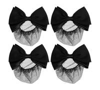 SOESFOUFU Accesorios Cabello Clips y Redes para Moño, 4 Piezas, Soporte Elástico para Uso Profesional y Bodas