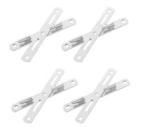 SOESFOUFU Accesorios para cama 4 pares de fijaciones de barandilla de hierro, soporte de riel con buena manufactura para camas y quitamiedo cama