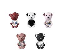 SOESFOUFU Adornos para Uñas Forma de Oso 3d de Cristal Brillante 5 Piezas Decoración de Manicura Práctica para Salón de Uñas y Diseño DIY en Casa