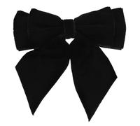 SOESFOUFU Alfiler Pin de Cuello Reutilizable y Resistente de Lazo Grande de Terciopelo Negro para Mujer para Decoración de Bolsos y Pañuelos