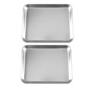 SOESFOUFU Bandeja Plana Resistente al Desgaste y Confiable de Acero Inoxidable 2 Piezas Diseño de para Instrumentos Médicos para Uso en Instalaciones Médicas