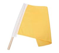 SOESFOUFU Bandera de vial: Bandera de señalización para árbitros, de 50 x 50 cm, amarilla brillante, con palo, para dirigir el tráfico, emergencias, advertencias, remolques, embarcaciones y eventos