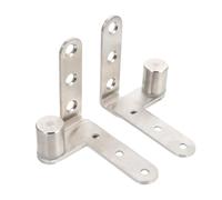 SOESFOUFU Bisagras Alta Estabilidad y Acabado Fino para Muebles de Acero Inoxidable, 2 Piezas, Diseño Oculto Pivote Giratorio para Puertas y Ventanas del Hogar