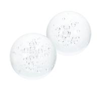 SOESFOUFU Bolas de Cristal Transparentes para Fuente y Pecera, Accesorio Decorativo de 5 Cm Efecto Burbuja, Pack de 2 Esferas de Vidrio para Decoración de Hogar y Meditación