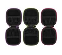 SOESFOUFU Bolsa de Almacenamiento de Viaje para Botellas de Aceite Esencial, Resistente al Desgaste y Ligera, 3 Piezas de Tela Oxford, Adecuado para Amigos Color Aleatorio
