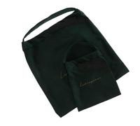 SOESFOUFU Bolsa de Maquillaje Verde de Poliéster Diseño de Cordón Opaco, Fácil de Llevar y Protege la Privacidad para Actividades al Aire Libre y Viajes de Negocios, Pack de 2