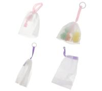 SOESFOUFU Bolsas de Espuma Facial de Poliéster y Nylon Cordón para Limpieza de Rostro y Eliminación de Exceso de Aceite, Ideales para Viajar y Uso en Casa Color Aleatorio