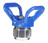 SOESFOUFU Boquilla Pulverizadora sin Aire Metálica Azul Compatible Máquinas de Pintar Airless, Accesorios de Pulverización para Pintura, Látex y Masilla, Punta Reversible para Acabado