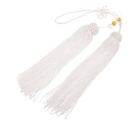 SOESFOUFU Borla Adecuado en Desgaste Resistente y Desvanecimiento de Decorativa Taichi Tejido Blanco para Espada para Entrenamiento y Práctica de Artes Marciales