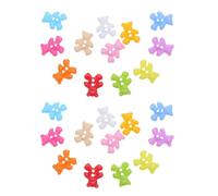 SOESFOUFU Botones Elegantes Fáciles de Coser de Plástico para Manualidades y Costura Forma de Oso 100 Botones Pequeños Ideales para Proyectos Decorativos y Ropa
