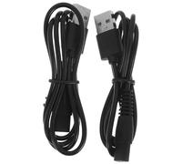 SOESFOUFU Cable de Alimentación USB 2 Piezas para Afeitadora Eléctrica Conector en Forma de 8 Material de Goma y Cobre, Repuesto de Carga para Recortadora y Afeitadora