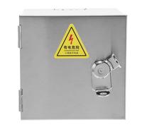 SOESFOUFU Caja de Enchufe Exterior Resistente Intemperie y Segura con Cerradura Antirrobo de Acero Inoxidable Montaje en Superficie para Vehículo Eléctrico para Entornos al Aire Libre