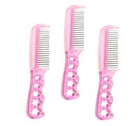 SOESFOUFU Cepillo Para Pelucas De Muñeca 3 Piezas Color Rosa Antiestático Para Niñas y Mujeres Adecuado Para Peinar Extensiones y Muñecas