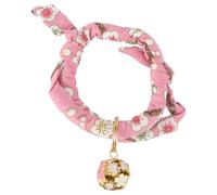 SOESFOUFU Collar Algodón Cascabel Mascotas para Pequeño Ajustable con Cómodo y Resistente en Diarios para Gatos y Perros Paseos