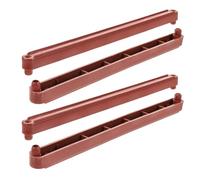 SOESFOUFU Correderas para Cajones de Plástico 235 Mm, Rieles Laterales Soporte, Guía Deslizante Doble para Armarios y Muebles, Juego de 2 Unidades para Instalación Precisa