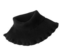 SOESFOUFU Cubierta de Cuello de Cachemira para Invierno, Unisex, Elástica y Cálida, Talla Única, Protección Térmica para Cuello y Cervicales, Funda Multifunción para Uso Diario, Color Negro