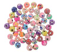 SOESFOUFU Cuentas para Hacer Joyas de Arcilla Polimérica 8 Mm, 100 Piezas Sueltas de Cuentas Decorativas y Espaciadoras para Pulseras Diy, Accesorios Artesanales de Colores Color Aleatorio