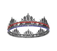 SOESFOUFU de rey para hombres y mujeres, tiara de príncipe, tocado real medieval, accesorio para el cabello para Navidad, cosplay, cumpleaños, baile de graduación, boda, accesorio para fotos de