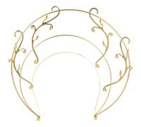 SOESFOUFU Diadema de Aleación Dorada Elegante para Mujer, Tocado Vintage para Fiesta y Carnaval, Fácil de Llevar y Crea Peinados Impresionantes