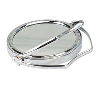 SOESFOUFU Espejo de Maquillaje Giratorio de Escritorio Plegable de Metal y Vidrio Diseño Ajustable para Dormitorio y Uso en Mesa