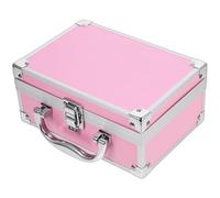 SOESFOUFU Estuche Metálico para Maquillaje Diseño Resistente de Aluminio, Caja Organizadora Espacio para Utensilios y Productos, Adecuado para Uso Personal y Profesional