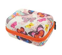 SOESFOUFU Estuche para Aceites Esenciales 12 Compartimentos 15ml, Tamaño Pequeño, Tela Oxford Resistente, Bolsa Portátil para Viaje y Organizador Anticolisión Cremallera Naranja