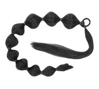 SOESFOUFU Extensión Caballo Sintética Larga con Burbujas y Lazo para Mujer, Coleta Postiza Natural sin Costuras, Adecuado para Fiestas, Cosplay y Uso Diario