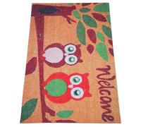 SOESFOUFU Felpudo de Bienvenida con diseño de búho Moderno, Alfombra Antideslizante y Absorbente de Goma para Dormitorio y Entrada, práctica y Resistente