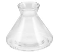 SOESFOUFU Frasco de Vidrio vacío para aromaterapia - Forma de Cono 220 ml/7.44 oz Difusor de fragancias - Recipiente Transparente Recargable con difusor de Varillas para Sala de Estar u Oficina