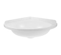 SOESFOUFU Fregadero Triangular Pequeño de Plástico para Lavabo de Pared, Diseño Ahorra Espacio para Baños Pequeños y Mini Balcones, Adecuado para Uso en Caravanas y Apartamentos