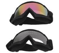 SOESFOUFU Gafas Protectoras para Motocross Retro Vintage, 2 Piezas Correas Ajustables, Resistentes al Polvo y Viento para Hombre en Deportes al Aire Libre y Snowboard