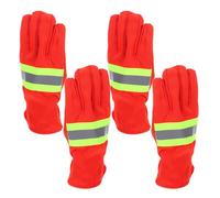 SOESFOUFU Guantes de Extricación Algodón Transpirable para Bomberos Resistentes al Calor 2 Pares para Protección en Incendios Forestales y Altas
