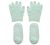 SOESFOUFU Guantes Hidratantes de Gel Vegetal para Mujer y Niña, Intensivo de Hidratación Tejido Delicado, Paquete de 4 Piezas, para Cuidado de Manos y Pies Varios estilos