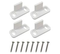 SOESFOUFU Guías de Piso y Herrajes para Puertas Corredizas de Granero, 2 Juegos Topes de Deslizamiento Suave, Aptos para Puertas Enrollables y Corredizas