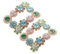 SOESFOUFU Hebillas de Cristal para Zapatos de Novia, Clip Decorativo Diseño de Flor para Zapatos de Cuero y Zapatillas, Accesorio para Fiestas y Bodas Femeninas