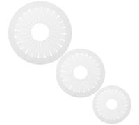 SOESFOUFU Herramienta para Hacer Rosetas de Cinta Plástica de Color Claro 3 Piezas Forma Circular para Broches y Manualidades DIY Ahorra