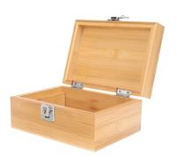 SOESFOUFU Humidor Portátil de Madera para Cigarros, Caja Reutilizable Tapa Abatible, Tamaño 17.9x8.3x12.7 Cm, Diseño Resistente al Desgaste para Viaje Profesional y Almacenamiento Seguro