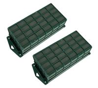 SOESFOUFU Jaula de Espuma Floral Rectangular Pp para Arreglos Barro, 2 Piezas, Fácil de Usar y Absorber, Adecuado para Decoración Floral en Eventos y Hogares