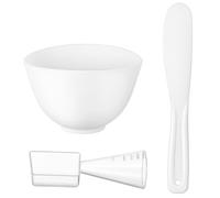 SOESFOUFU Juego de Cuenco de Silicona Espátula y Cepillo Aplicador para Facial Kit Portátil para Mezclar Productos de Cuidado y Maquillaje