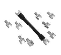 SOESFOUFU Kit de Llave Dinamométrica para Radios de Bicicleta y Motocicleta, Acero al Carbono Resistente al Desgaste y Anticorrosivo Adaptador Surtido para Mantenimiento y Reparación