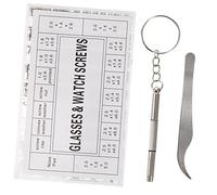 SOESFOUFU Kit De Reparación De Gafas Tornillos Para Reemplazo De Patillas Incluye Destornillador Para Gafas De Sol Almohadillas Nasales Repuesto Para De Lentes