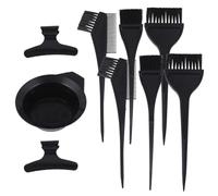 SOESFOUFU Kit para Teñir el Cabello 9 Piezas, Herramienta para Teñir Profesional de Plástico Pinceles, Cuenco y Pinzas Color en Salón